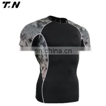 Wholesale Short Sleeve Compression Shirts Rash Guard photo-3