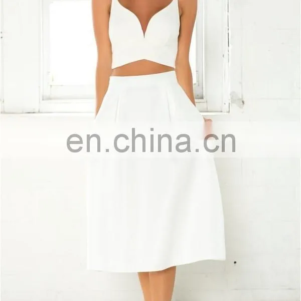 New Fashion A-line Chic Mid-calf Length and High Waist Skirt, Fashion Women Divided Skirt photo-3