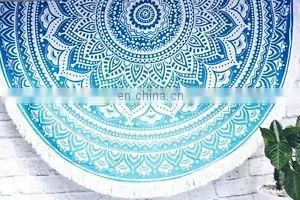 Indian Roundie Round Mandala Tapestry Beach Throw Towel Yoga Mat