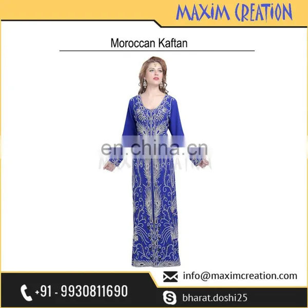 Royal Blue Luxury Kaftan For Wedding Occasion And Party Wear 5996 photo-3