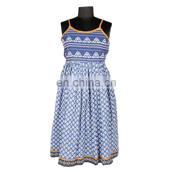 100% COTTON STRAP DRESS FOR TEENAGER GIRLS photo-2