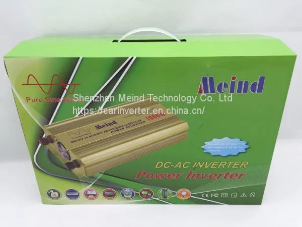 High Quality Pure Sine Wave Built-In Charger DC to AC Continuous 1000W Peak 2000 Watt Power Inverter photo-5