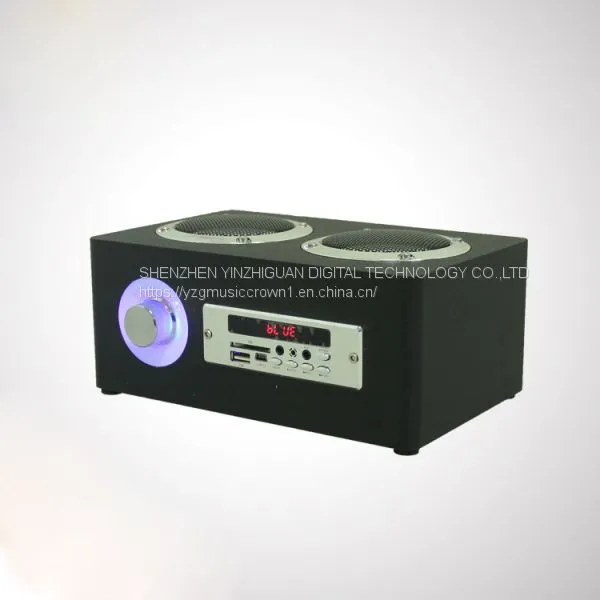 New Private Model Wooden Bluetooth Subwoofer Speaker Box Phone, Computer, Radio, Plug and Headset Speaker Manufacturer Customized photo-2