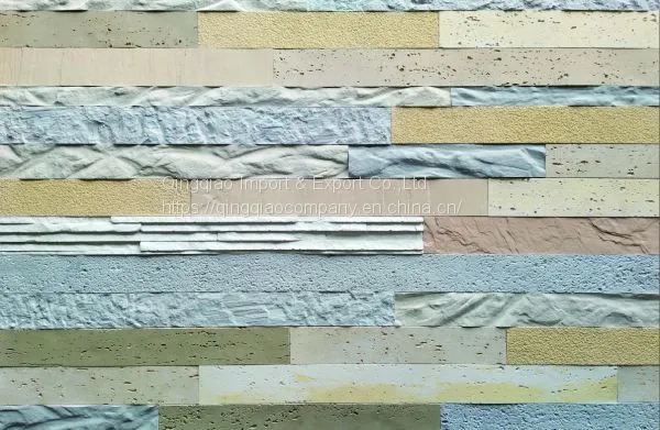 Mixed Long Strip Stone Retro-style Natural Style Environmental Protection Building Material Soft Tile