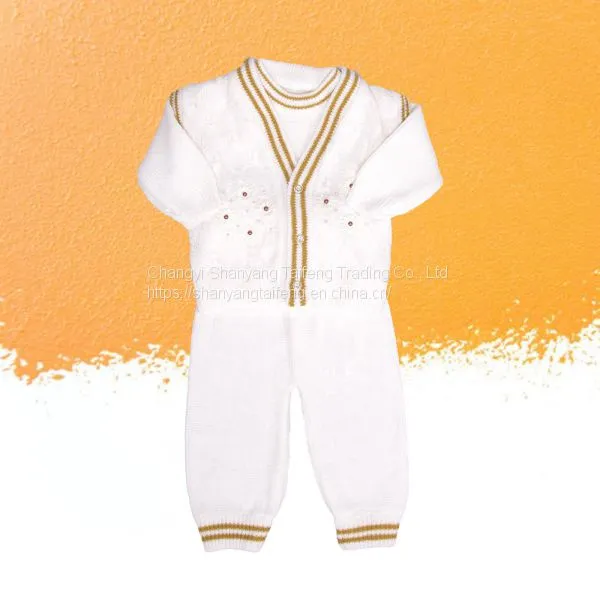 Long Sleeve Baby Sweater Warm Suits Set for All Season