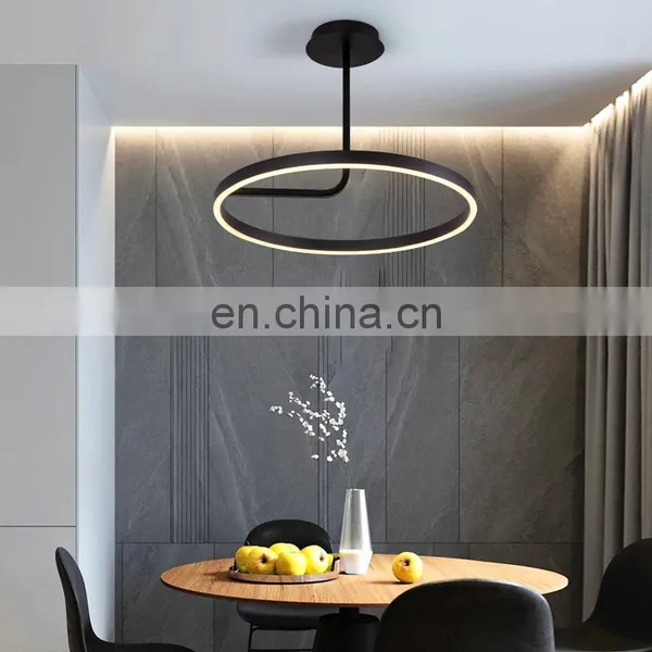 Bedroom Lamp Nordic Minimalist Modern Dining Room Lamp Minimalist Personality Master Bedroom Room Line Led Ceiling Lamp photo-4