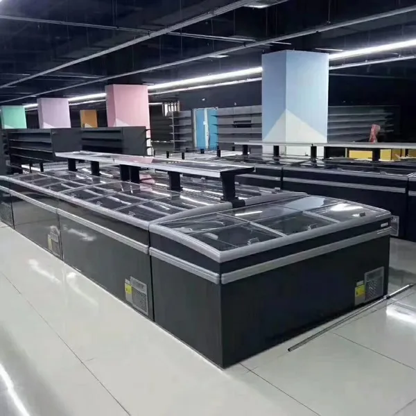 China Manufacturer Commercial Display Freezer Island Freezer Supermarket Refrigeration Island Freezer