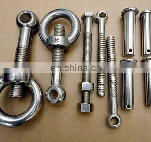 Black Oxide Carbon Steel M16 Eye Bolt Lifting Hook Eye Bolt photo-5