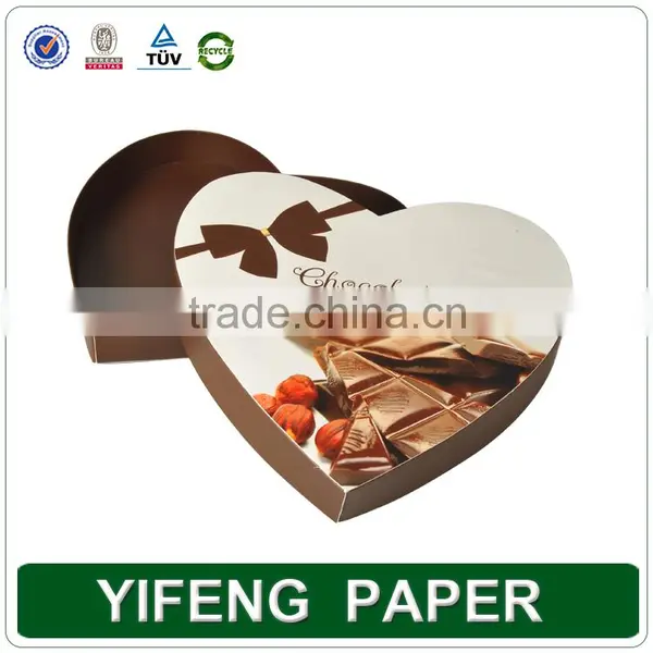 Wholesale Custom Storage Distribution Kraft Paper Gift Heart Shaped Packaging Chocolate Box photo-3