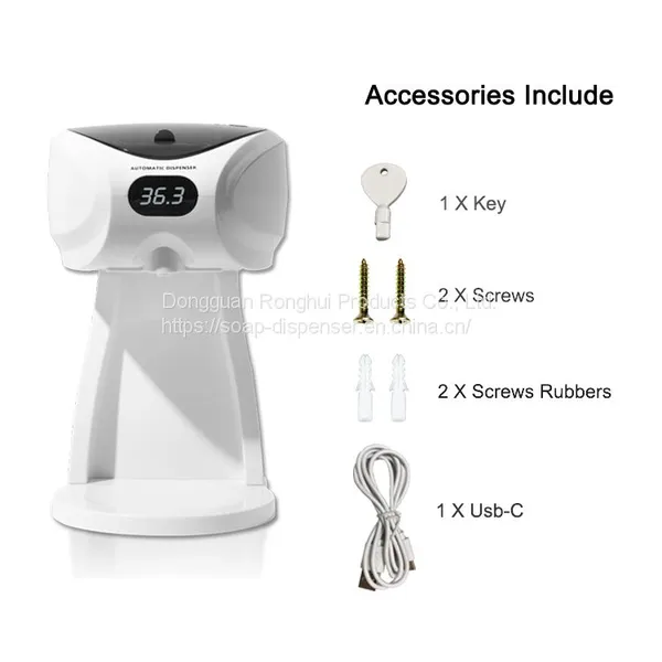 Commercial Wall Mounted 430ml Automatic Hand Sanitizer Alcohol Liquid Foam Spray Soap Dispenser photo-3