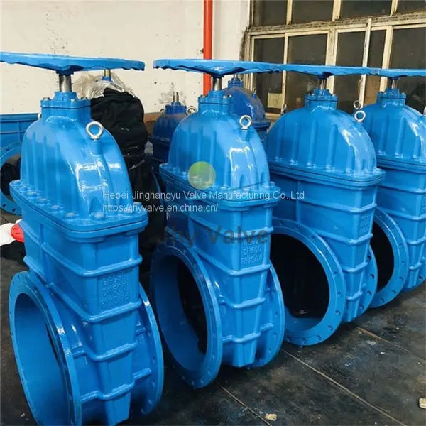 24 Inch DN600 Ductile Iron BS DIN F4 Soft Seal Gate Valve