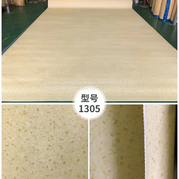 Project Department Office Plastic Floor Leather Exhibition Film Studio Coil PVC Stone Floor Leather Guangdong Wholesale photo-4