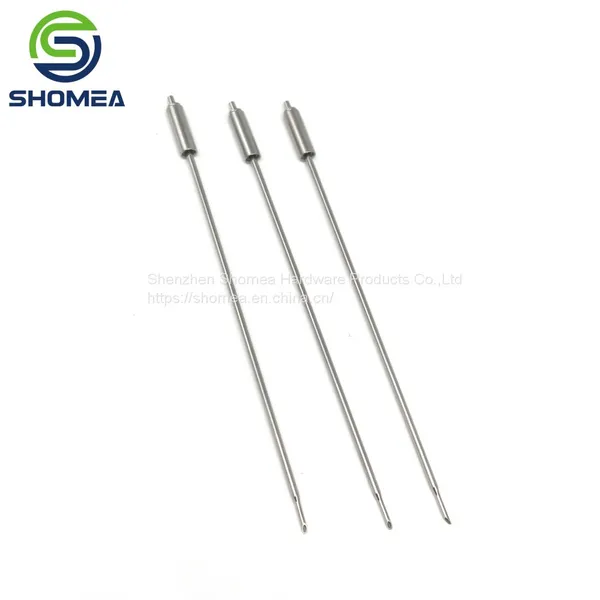 Shomea Customized Small Diameter 304/316 Small Stainless Steel Curling Needle With Huber photo-5