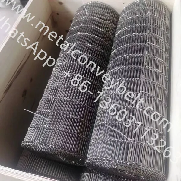 Flat Flex Driven Conveyor Metal Belt Conveyor Wire Belt For Cooling Cake photo-4