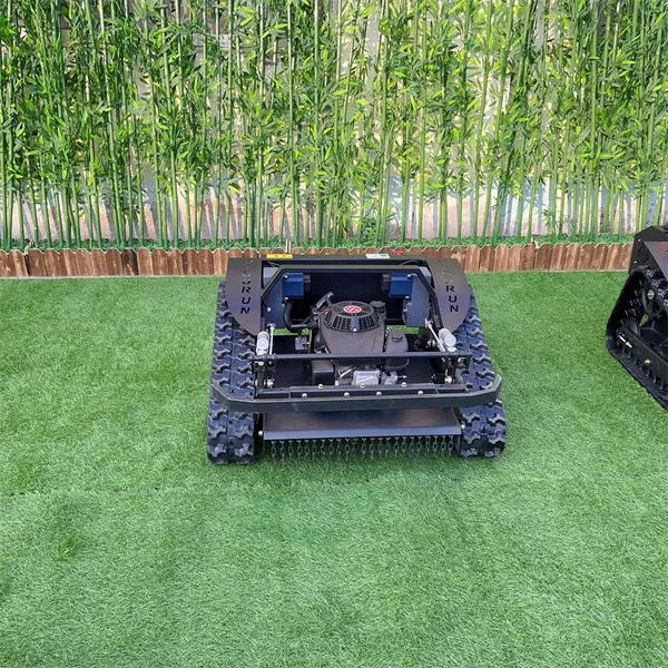 Remote Controlled Track Lawn Trimmer China Manufacturer, Factory Direct Sales RC Rotary Mower photo-3