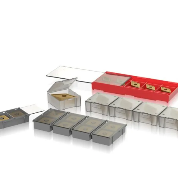 Carbide Insert Plastic Grid Box Tube Packaging With Plastic Lids photo-6