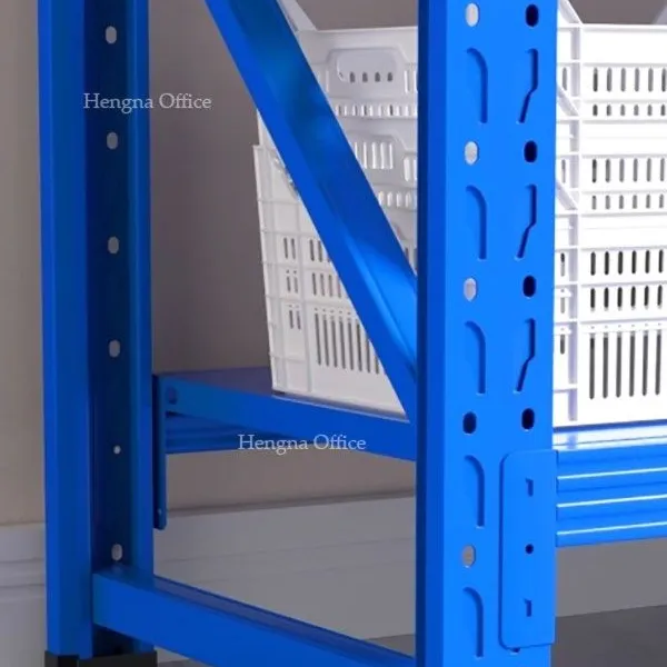 Modular Warehouse Shelving System for Pharmaceutical and Cold Chain Logistic Storage, Seamless Welding Butterfly Hole Storage Rack photo-4