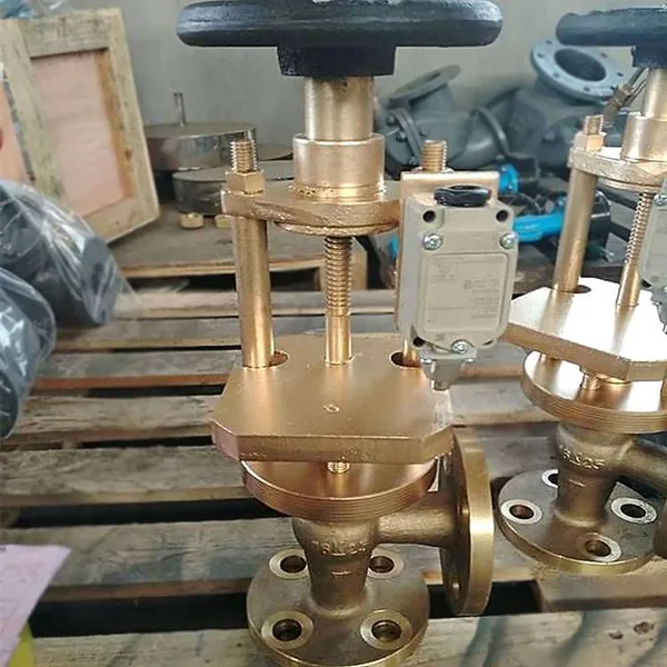 Chengzhi Marine Bronze Extended Stem Right Angle Stop Check Valve / Angle Valve With Limit Switch, Available With Ccs Certificate photo-3