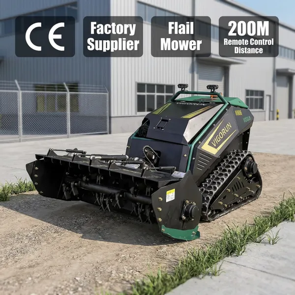CE Green Industrial Sites Surroundings Vegetation Control Factory 1000mm Remotely Controlled Multi-functional Flail Mower