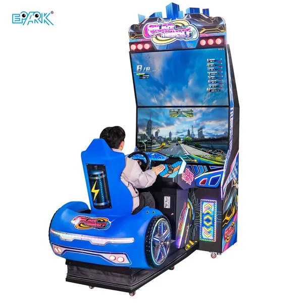 Car Driving Simulator Game Machine With Large Dual Displays and Racing Seat for Arcade Operators Malls and Indoor Entertainment Venues