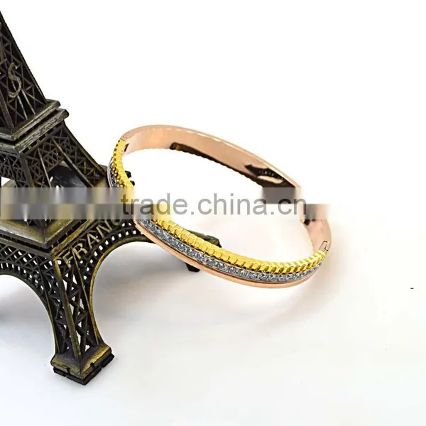 Rose Gold Jewellery Diamond Bangle Bracelets photo-5