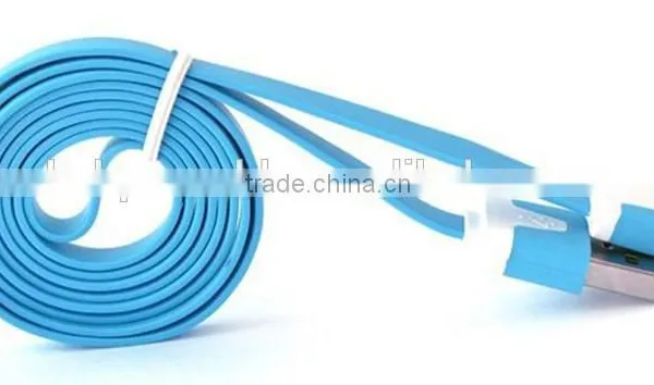 Best Quality Flat Noodle Mobile Micro Phone USB Charger Cable photo-2