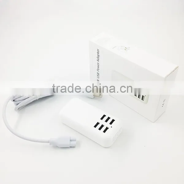 High Quality 5V 4A 6 USB Port USB Wall Power Adaptor Charger photo-4
