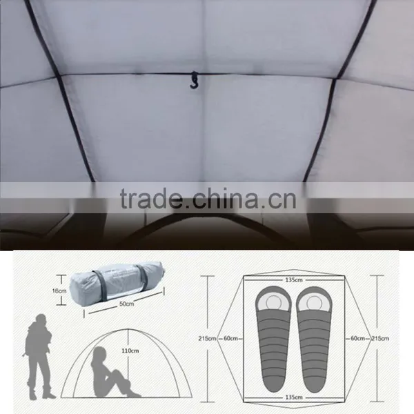 New Product Double Pole Outdoor Camping Tent Space Spring Up Sunshade Tent photo-6