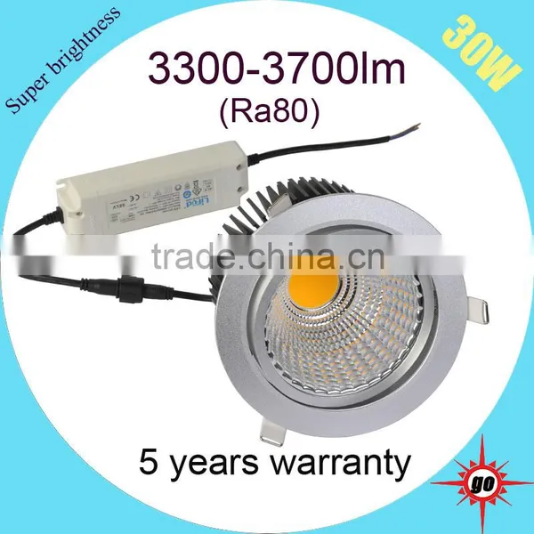 2-way Rotatable 6 Inch Led Lighting 30w Cob Led Downlight photo-3
