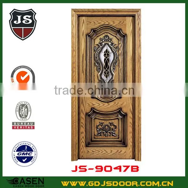 China Sound-proof Swing Security Front Wooden Door in Guangzhou With 100% Solid Wood photo-4