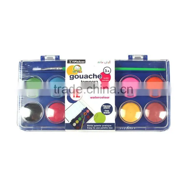 Best Quality Cheap 6Colors Dry Water Color Paint Set In Stock photo-6
