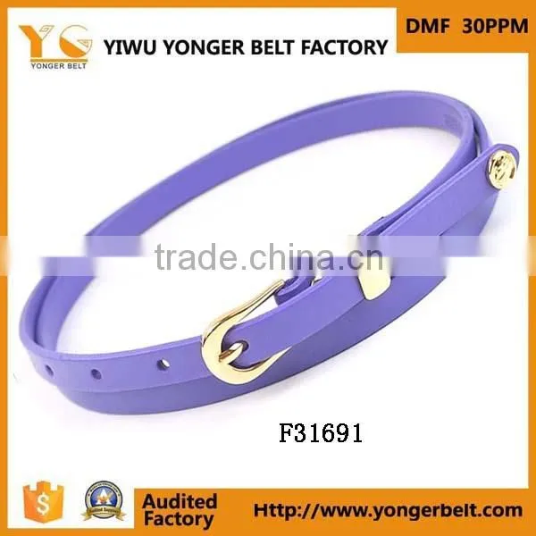 Colorful Elegant New Girls Summer Skinny Waist Belt pu Garment Belt photo-5