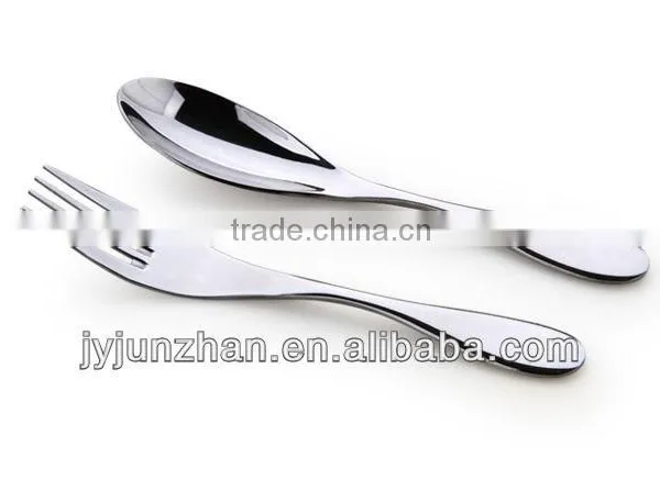 Stainless Spoon and Fork Sets With Nicely Design and Plastic Box Packing With Food Certificate Safe-using photo-2