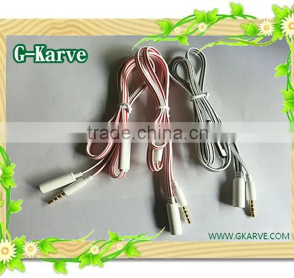 flat audio cable with mic