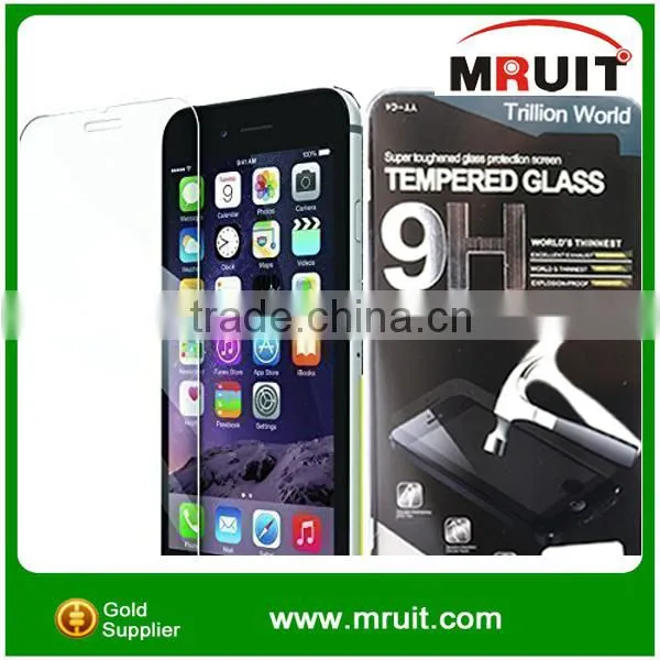 Mobile Phone Screen Protective Film / Full Cover 9H 2.5D Round Edge Mobile Phone Tempered Glass Screen Protector for IPhone 6 photo-2