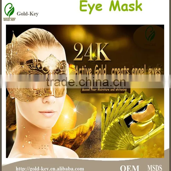 Gold eye mask for angel eye
