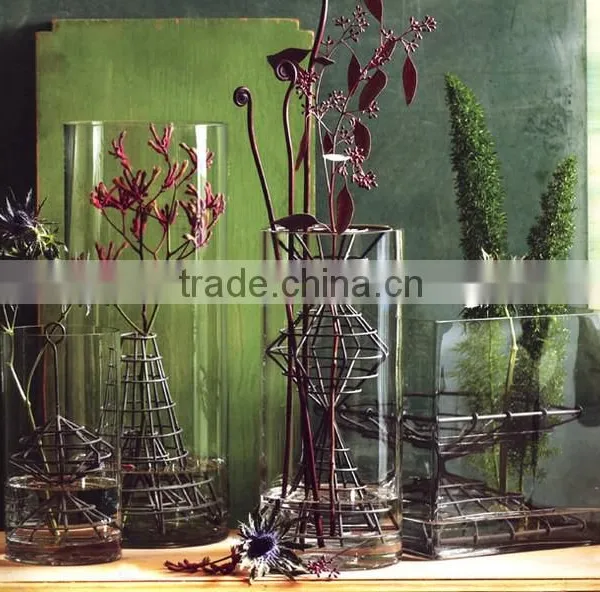 Glass Cylinder Candle Holder Wedding Centerpiece Sand Ceremony Vase photo-2