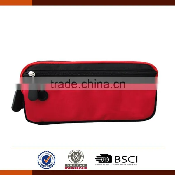 Colorful 600D Multi Pocket Pencil Case With Zipper photo-3