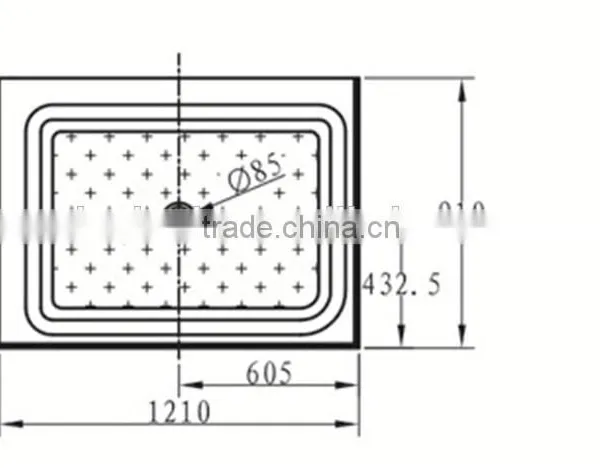 SUNZOOM Square Tube Base,square Shower Base,low Height Shower Base photo-3