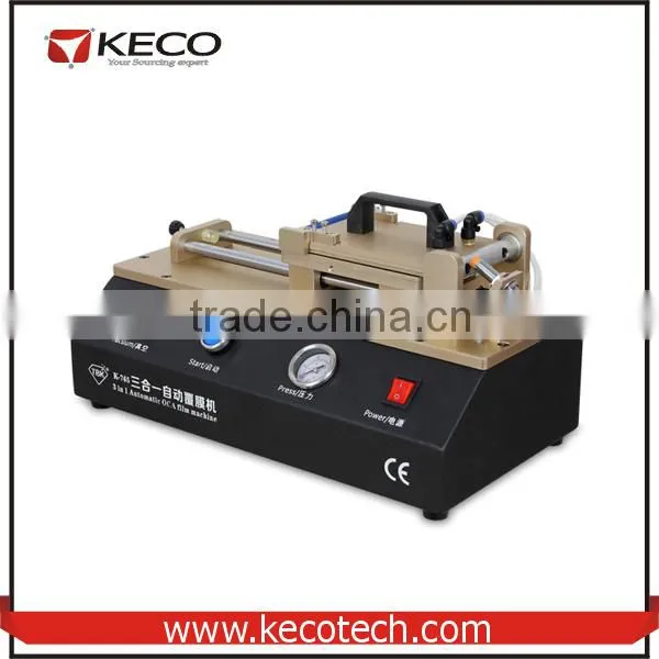 2016 New 3 in 1 Automatic OCA Film Laminate Machine Built-in Vacuum Pump, Built-in Air Compressor photo-4