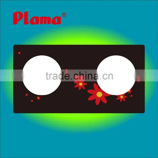 Newest Promotional Hot-selling Flowering Series Digital Tempered Glass Cooktop