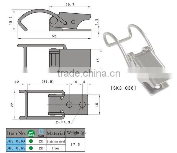 Panel Toggle Latch SK3-036 for Cabinet Door,distribution Box photo-3