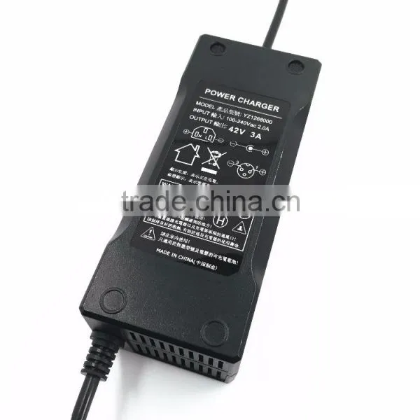 42V/3A Charger for 36v(10S) Li-ion Battery Pack,AC100-240V photo-2