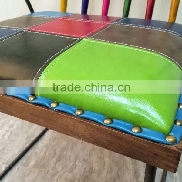 2015 New Design Modern Metal and Wood Arm Fast Food Restaurant Chairs and Tables photo-3