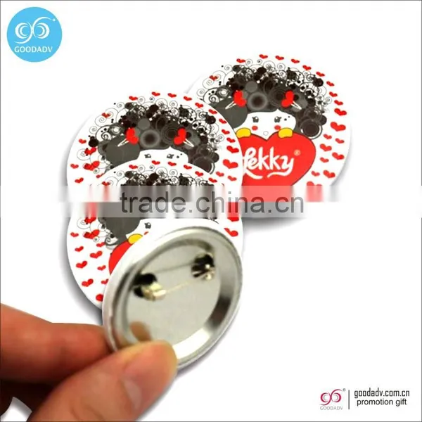 2015 Guangzhou Factory Sales Cartoon Printing Badge Low Button Tin Badges photo-2
