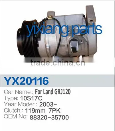 Car Electric Parts 88320-35700 119MM 7PK Pulley Auto AC Magnetic Clutch Compressor For Toyota photo-2