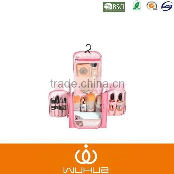 Pink Hanging Toiletry Bag With Roomy Space for All Your Travel Toiletry Accessories photo-2