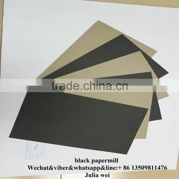 Black Paper With Grey Back Laminated Board Black Paper Cardboard/core Board Paper/core Black Cardboard Paper photo-4
