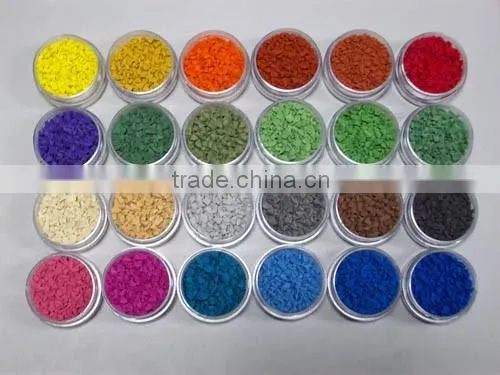 Blue Epdm Granules/green Epdm Chips/red Crumb Rubber/rubber Sheet for Flooring-g-y-160304-1