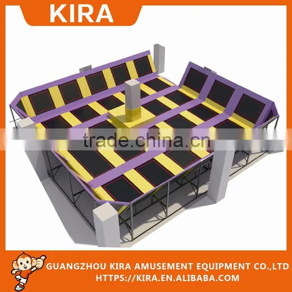 Commercial Trampolines Park With Many Games Like Ninja Course